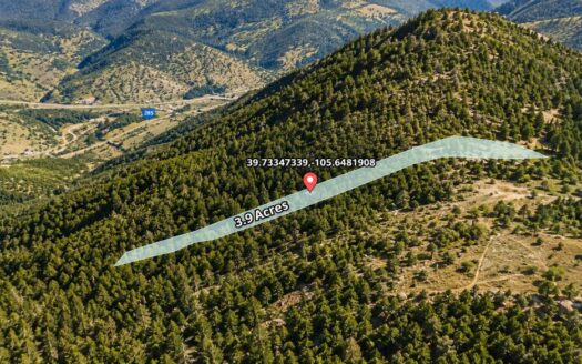3.9 Acres Wooded Mountain Getaway or Cabin Lot, Idaho Springs, CO 80452