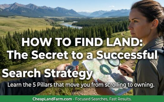 How to find land search strategy with map and compass