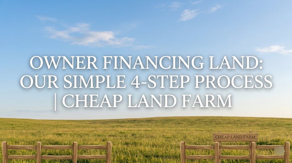 Simple 4-step process for owner financing land from Cheap Land Farm