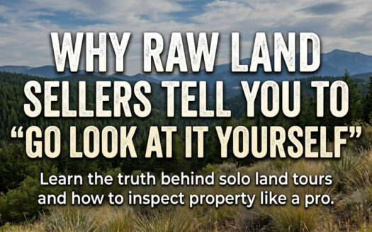 Why raw land sellers tell you to visit raw